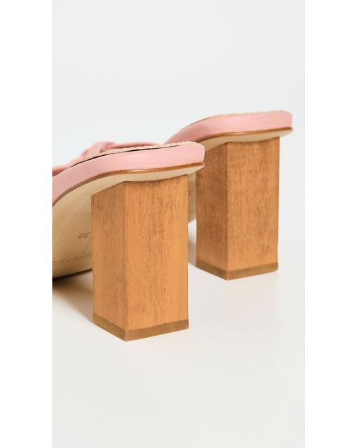 Shekudo Pink Simone Rope Mules