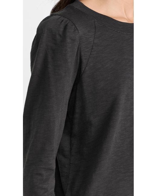 Veronica Beard Black Mason Baseball Tee