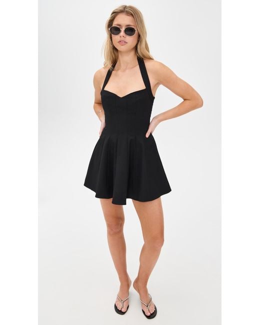 GUIZIO Women's Black Juliette Halter Dress - coffeafoods.com