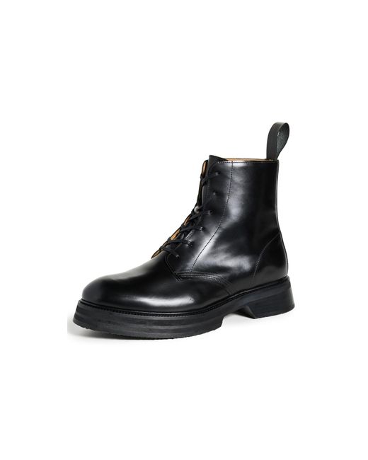 VINNY'S Black Officer Boots for men