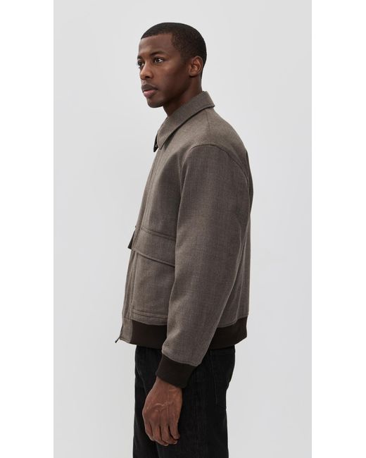 Theory Black Modern Aviator Jacket for men