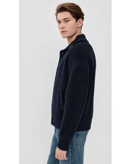 Alex Mill Blue Casey Cardigan Jacket for men