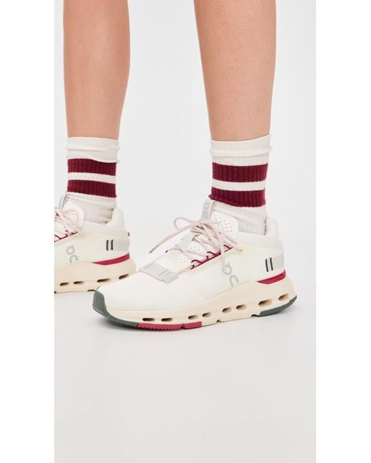 On Shoes White Cloudnova 2 Sneakers