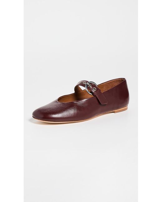 Reformation Brown Bethany Ballet Flats 7