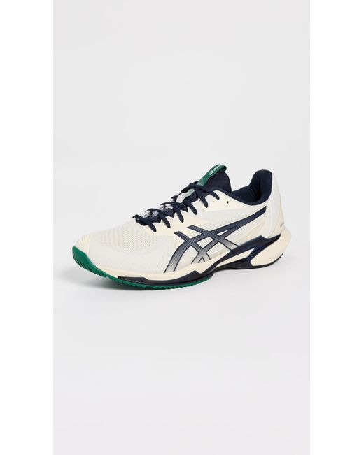 Asics White Solution Speed Ff 3 Tennis Sneakers for men