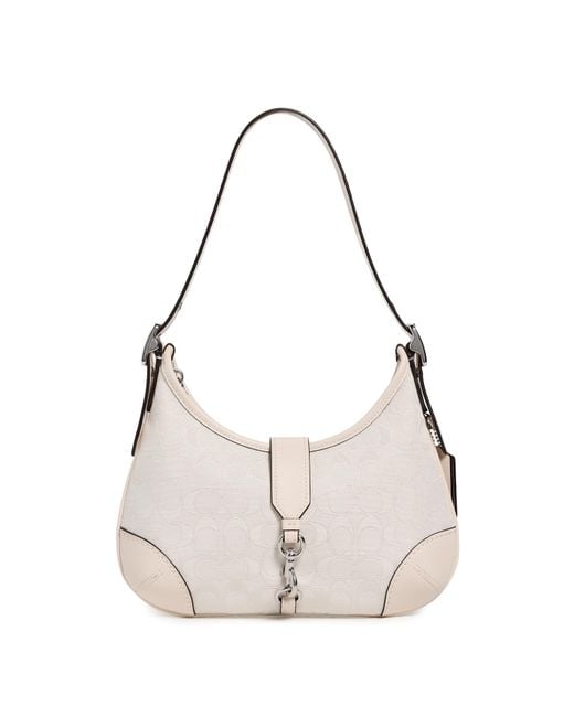 COACH Pink The Originals Signature Jacquard Handbag