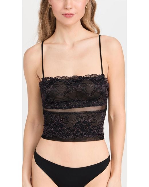 Free People Black Double Date Cami
