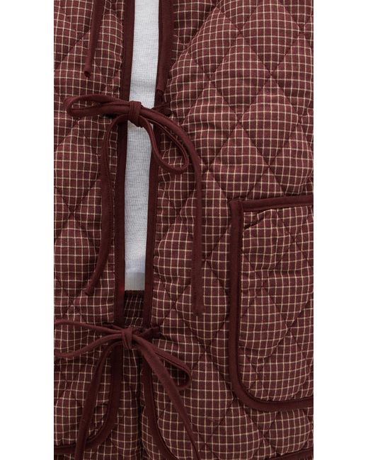Bailey Rose Red Front Tie Jacket