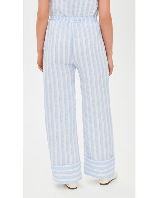 Line & Dot Blue Kamari Pants