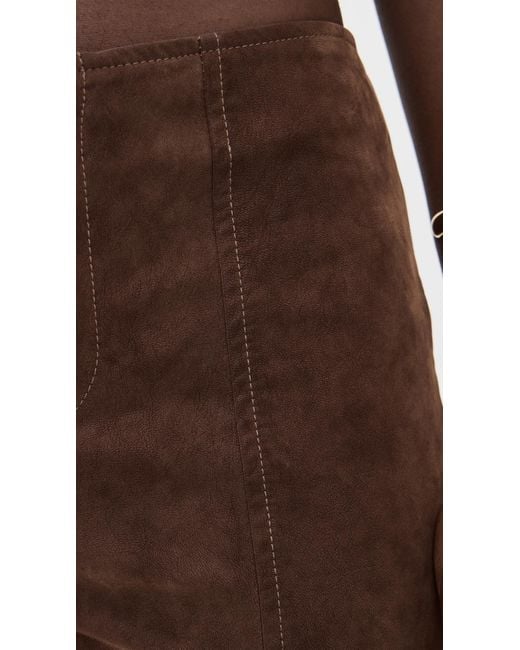 Free People Brown Glow Up Suede Pants