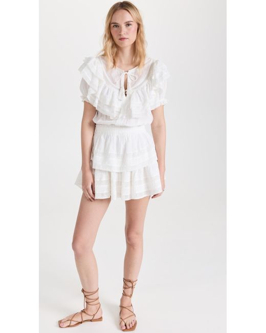 LoveShackFancy White Liv Dress