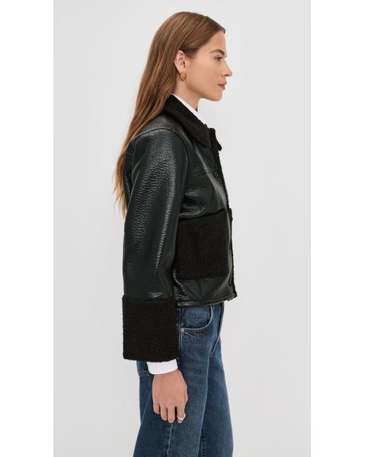 Rails Black Dria Faux Leather Jacket