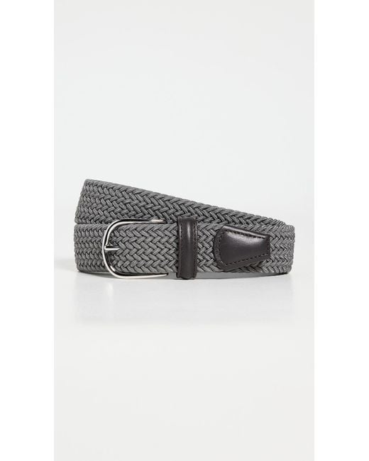 Andersons Black Nylon Woven Belt for men