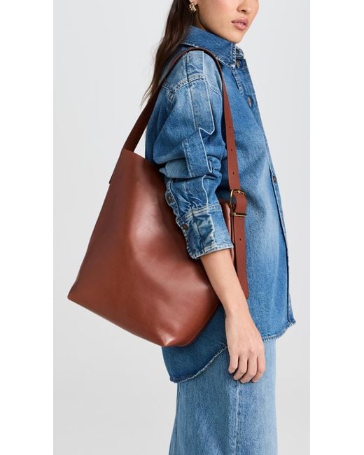 Madewell Red The Essential Bucket Tote