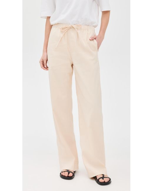 Rag & Bone Natural Logan Linen Beach Pants