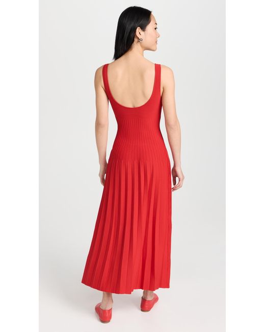 Staud Red Ellison Dress