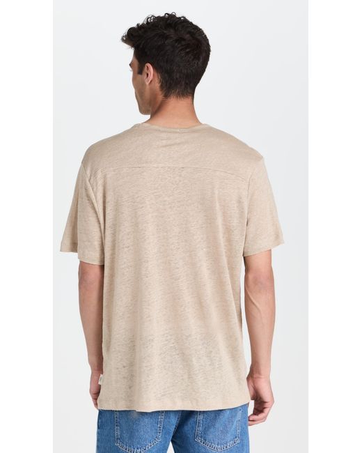 Onia Natural Chad Inen Tee for men