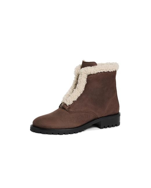 Jonathan Simkhai Brown Noah Shearling Lug Zip Boots