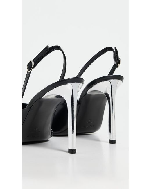 Coperni Black Slingback Belt Heels