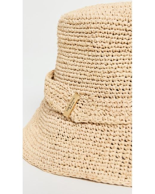 Rag & Bone White Lela Rollable Hat
