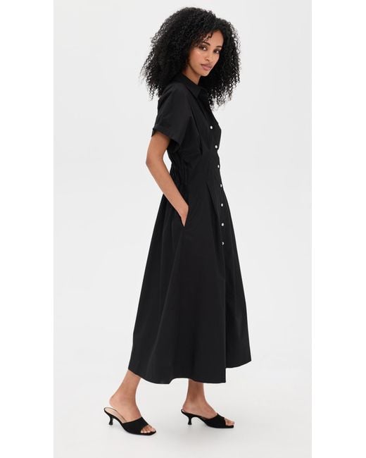 Le Bos Black Roberta Button Down Dress