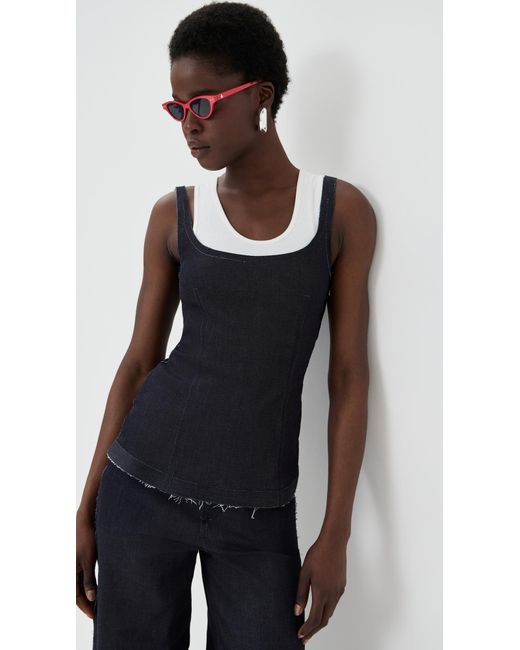 Marni Black Shaped Top With Straps