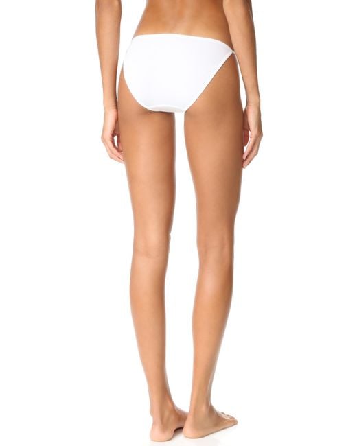 Calvin Klein Sleek String Bikini Panties in White