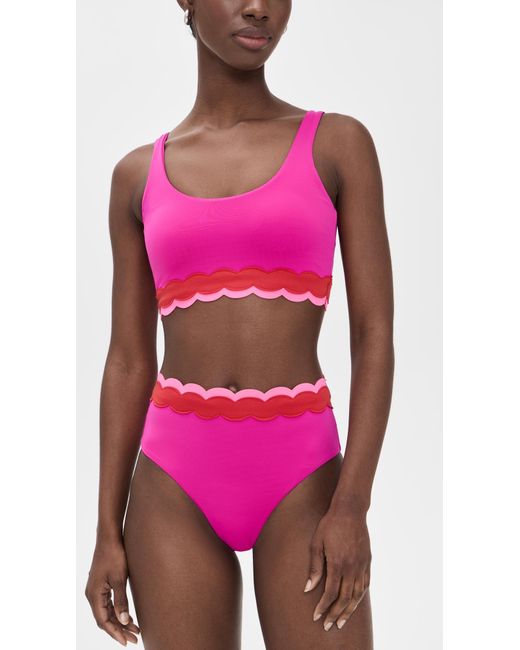 Beach Riot Pink Marin Bikini Top