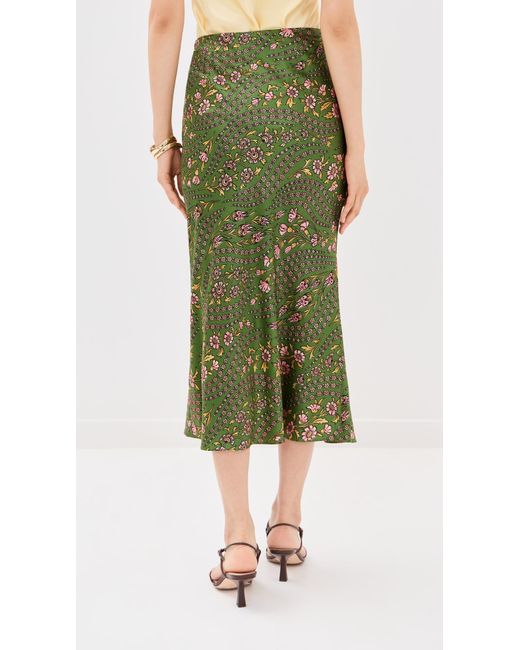Veronica Beard Green Clover Skirt