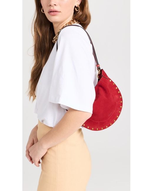 Isabel Marant Red Mini Moon Soft Bag