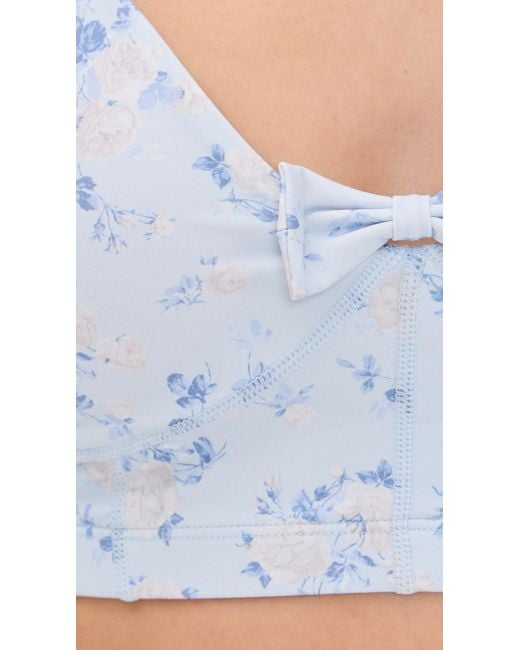 LoveShackFancy Blue Ridgeson Bra Top