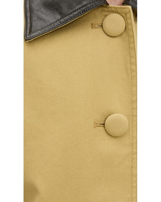 Le Bos Green Karla Long Utility Barn Jacket