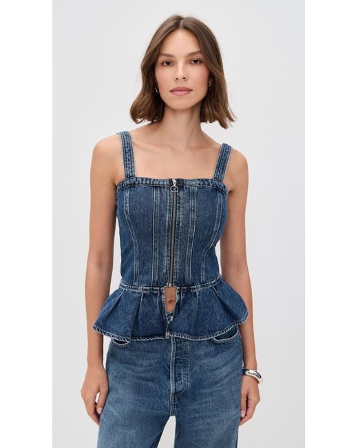 seventy + mochi Blue Mila Top