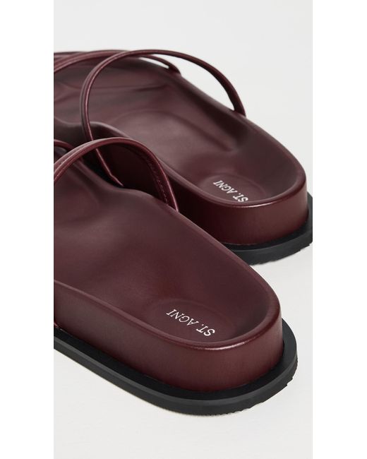 St. Agni Multicolor Fine Double Strap Slides