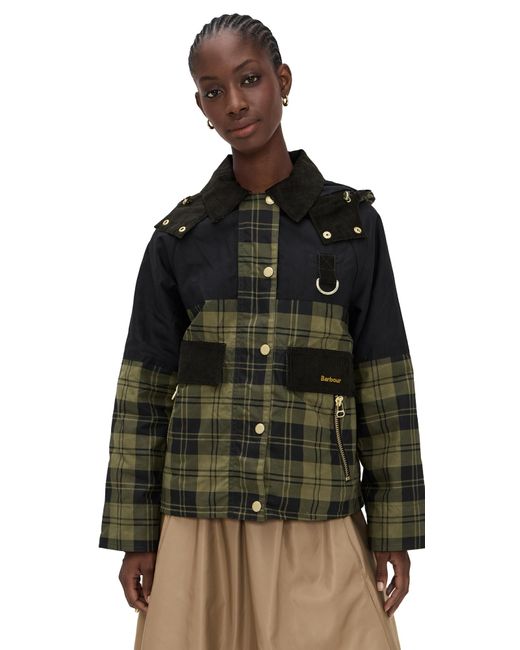 Barbour Black Elaine Showerproof Barn Jacket