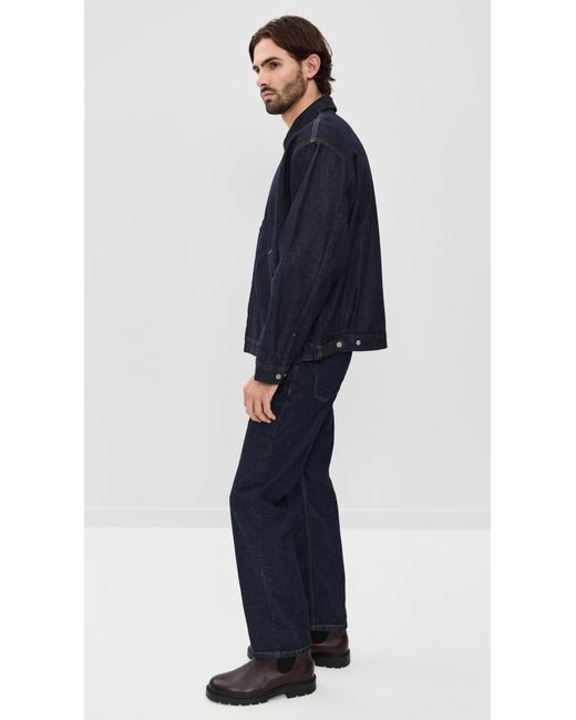NN07 Blue Petrus Denim Zip Jacket for men