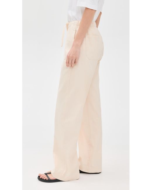 Rag & Bone Natural Logan Linen Beach Pants