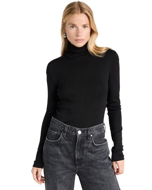 Splendid Black Classic Turtleneck