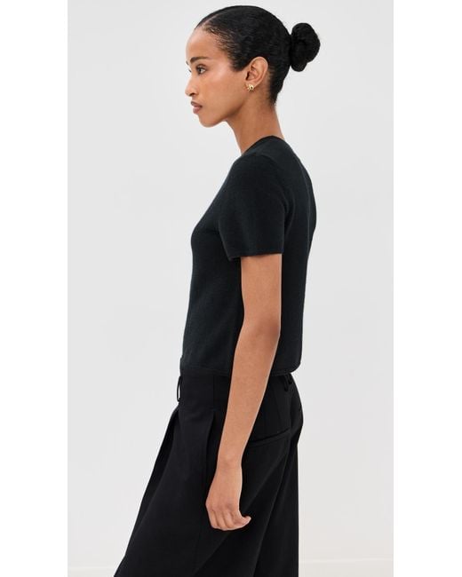 SABLYN Black Charleston Relaxed Cashmere Crewneck Tee