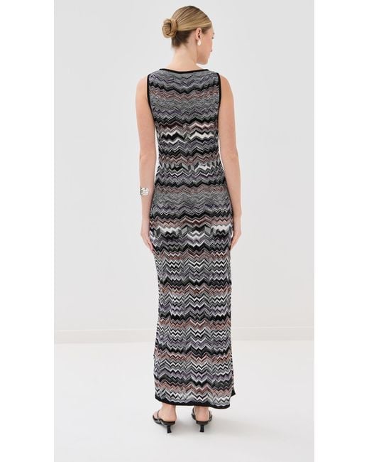 Missoni Multicolor Sleeveless Long Dress