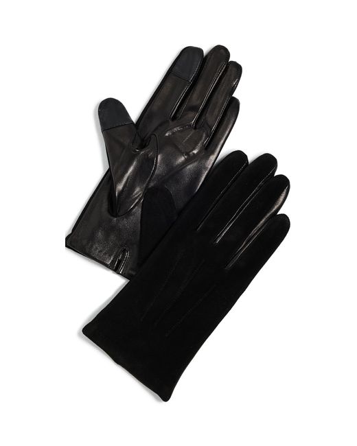 Carolina Amato Black Touch Tech Classic Gloves