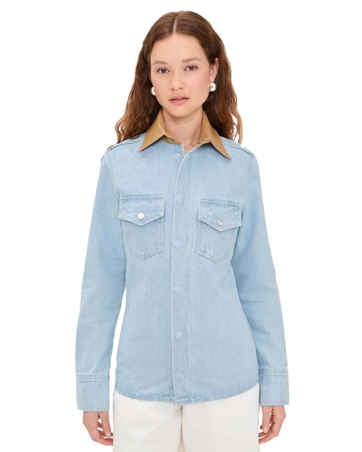 Nanushka Blue Letisa Blouse