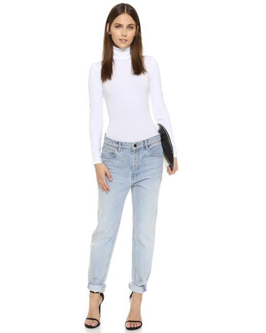 Wolford Cotton Colorado String Bodysuit in White - Lyst