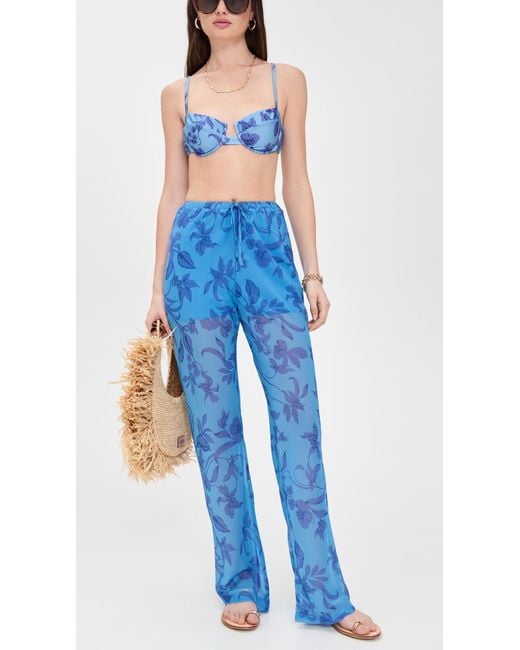 MINKPINK Blue Jeanne Drawstring Pants