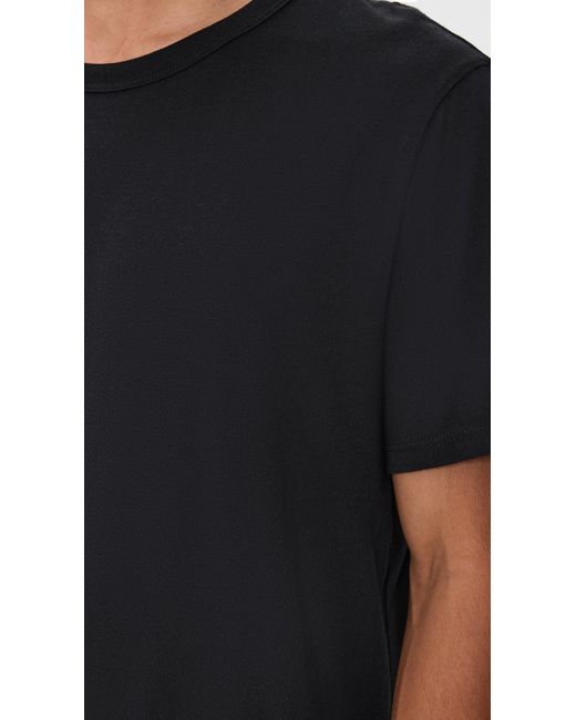 Marine Layer Black Signature Crew Tee for men
