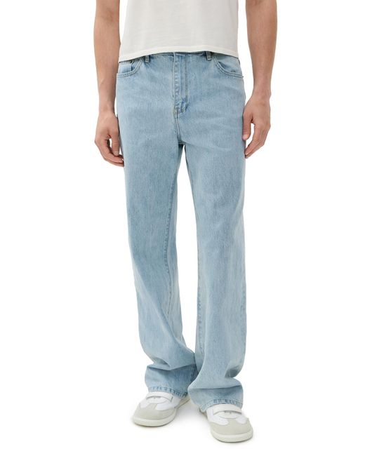 Jonathan Simkhai Blue Poe Wide Leg Jeans for men