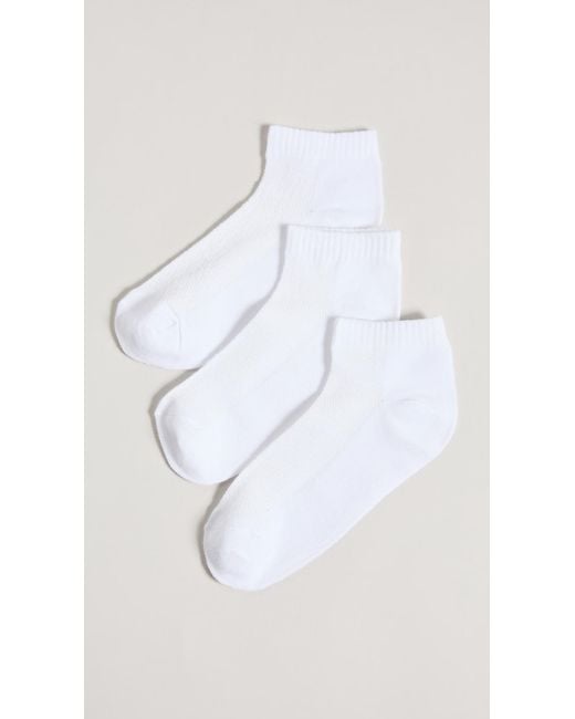 Stems White Everyday Ankle Socks Pack