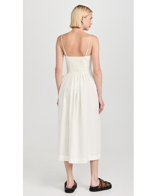 Damson Madder White Penelope Dress