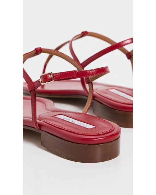 Emme Parsons Red Cecilia Flats
