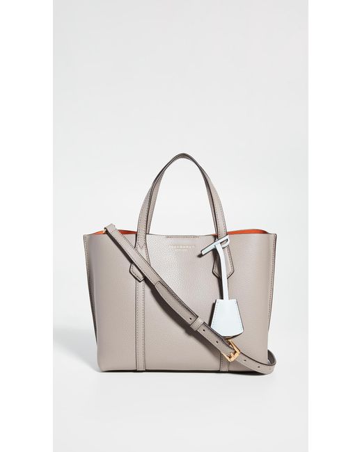 Tory Burch Gray Perry Small Tote Bag